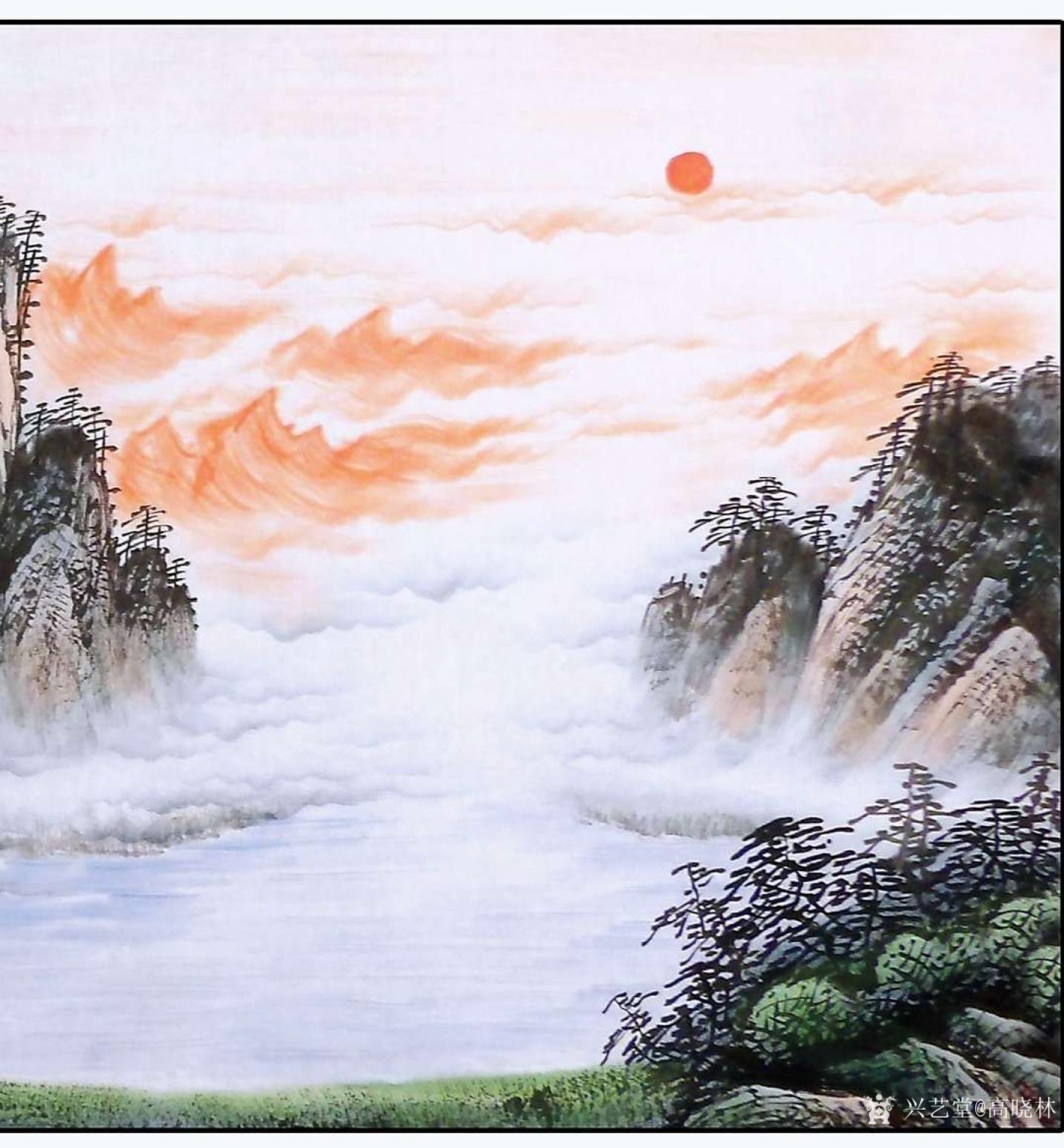 高晓林国画作品《山水精品（3852）》【图1】