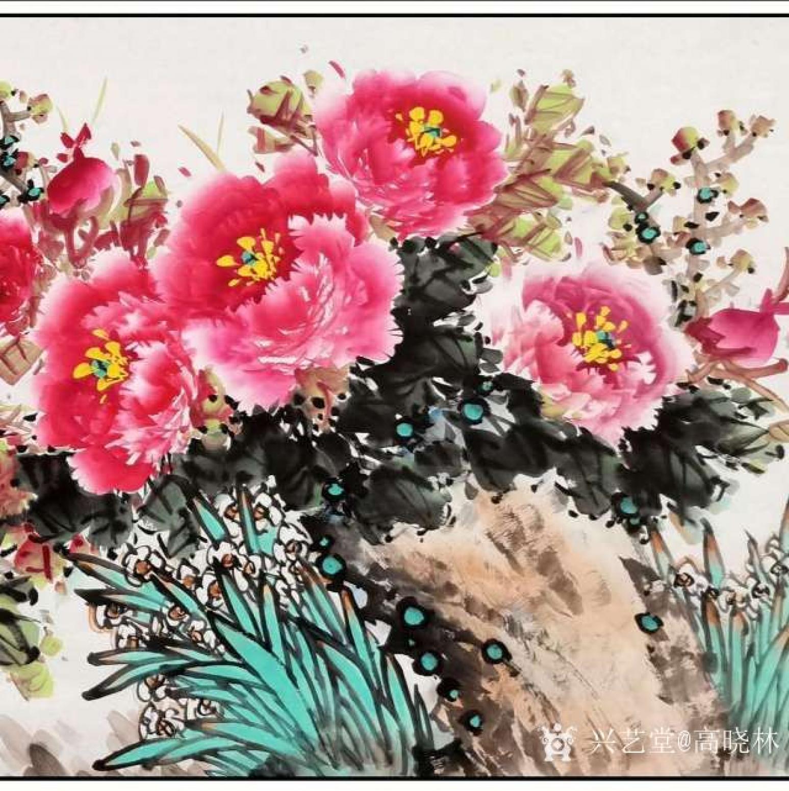 高晓林国画作品《细风生露香 3846》【图2】