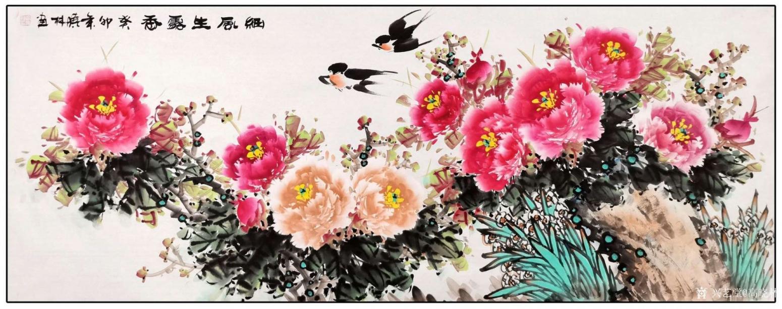 高晓林国画作品《细风生露香 3846》【图4】