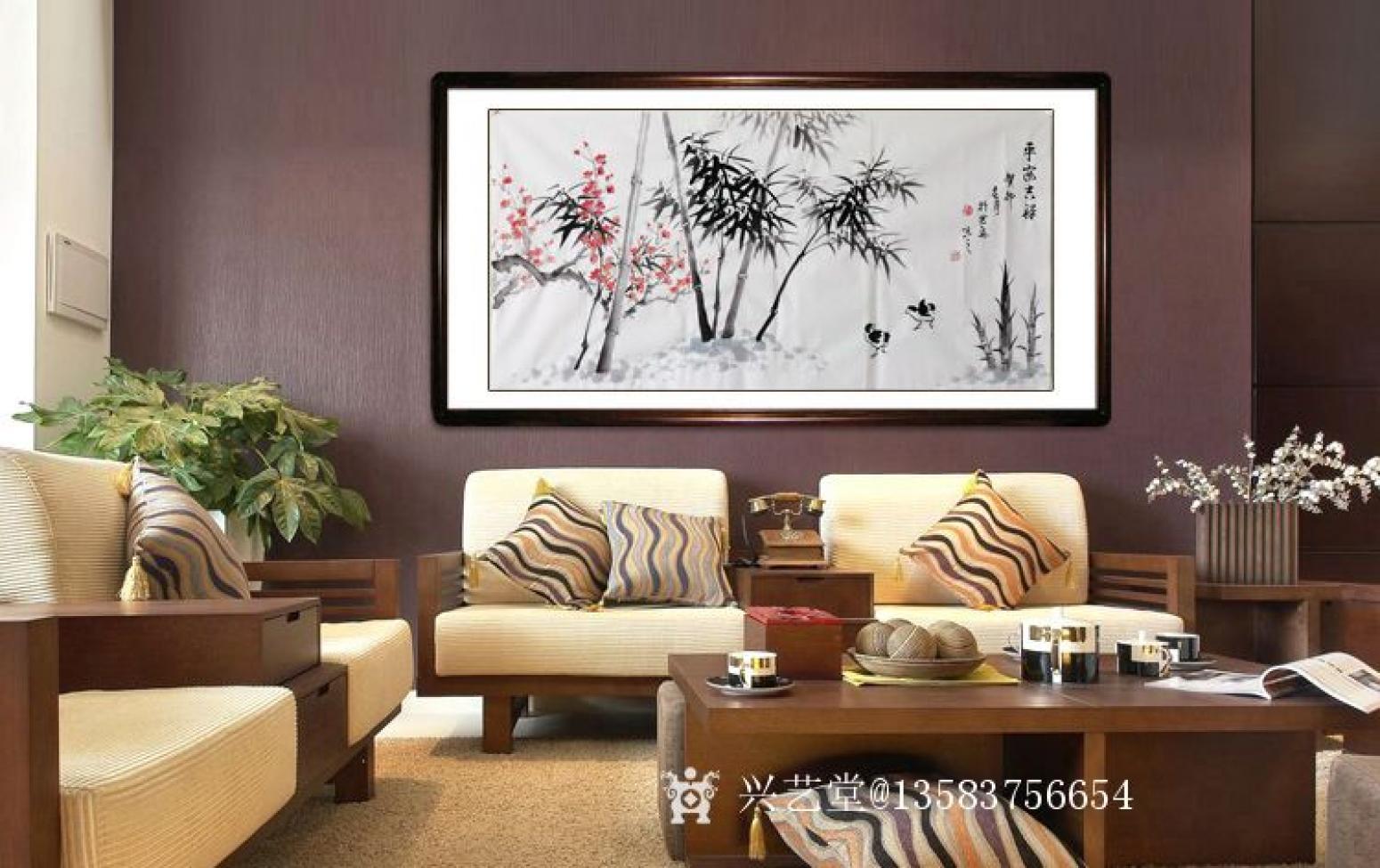 13583756654国画作品《平安吉祥》【图0】