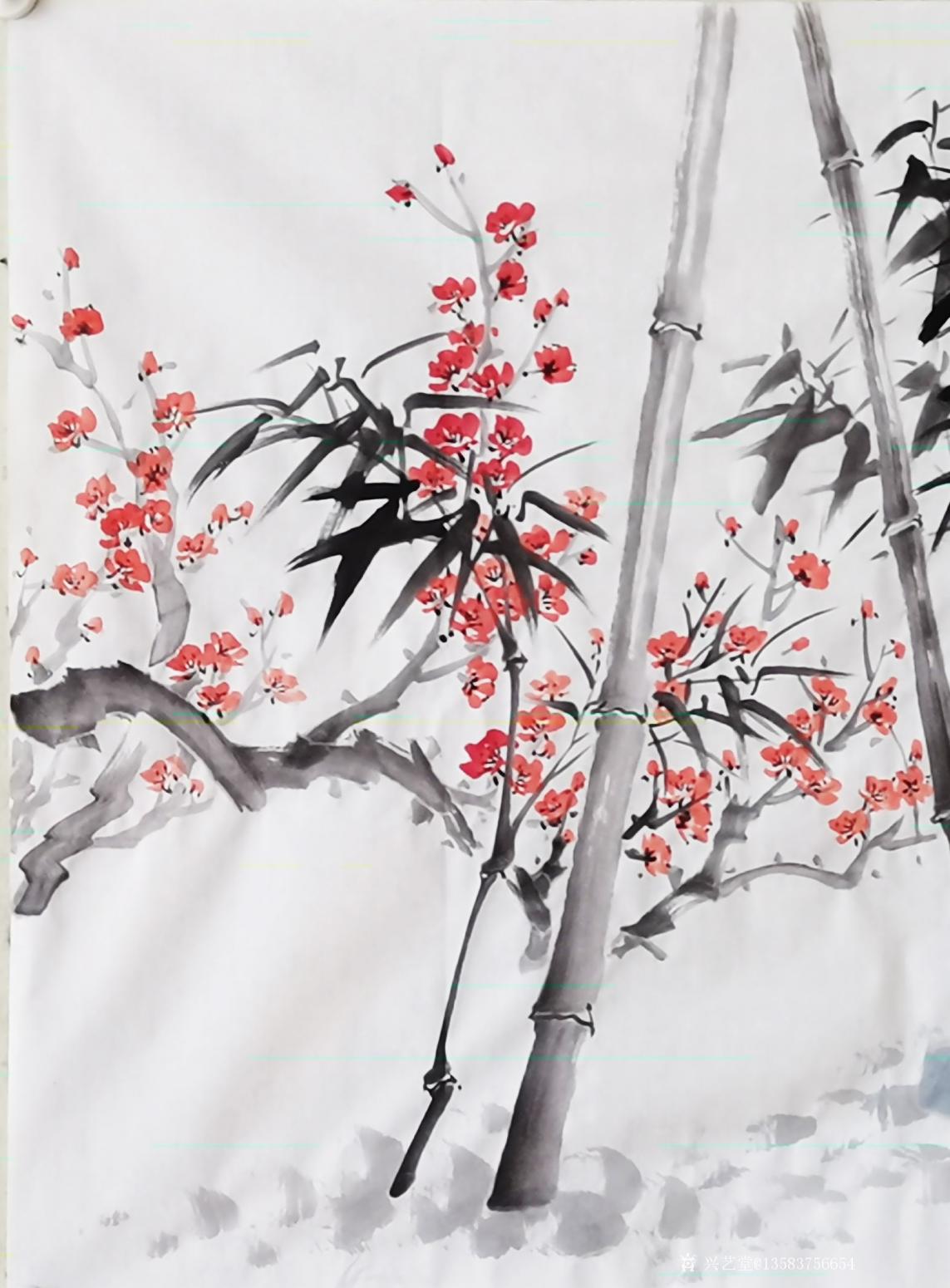 13583756654国画作品《平安吉祥》【图3】