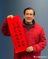 艺术家刘开豪收藏:国民党前主席马英九书法作品欣赏，传统端庄【图2】