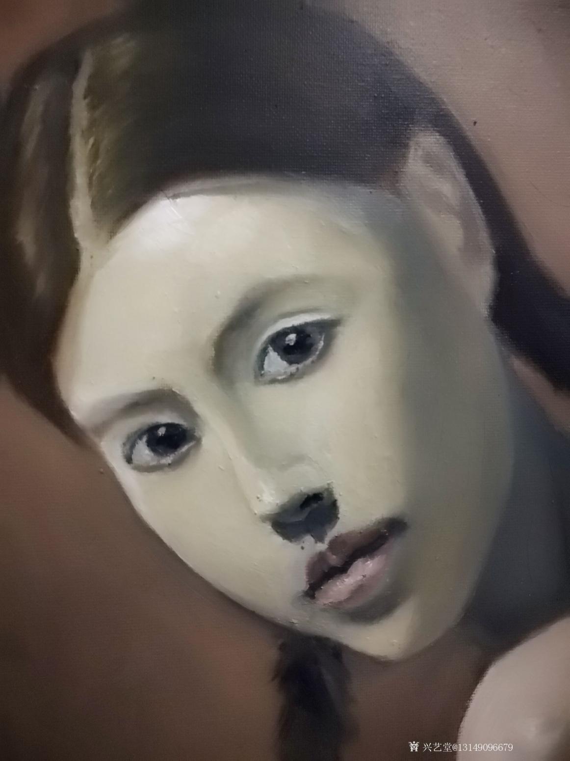 13149096679油画作品《醉美人》【图0】