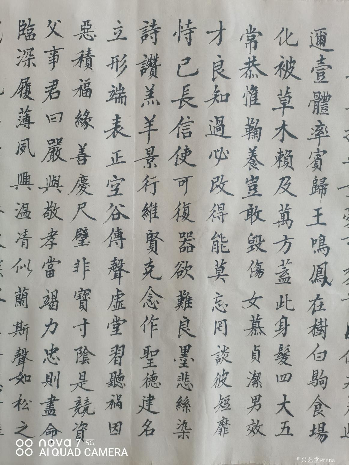 nana书法作品《千字文》【图1】