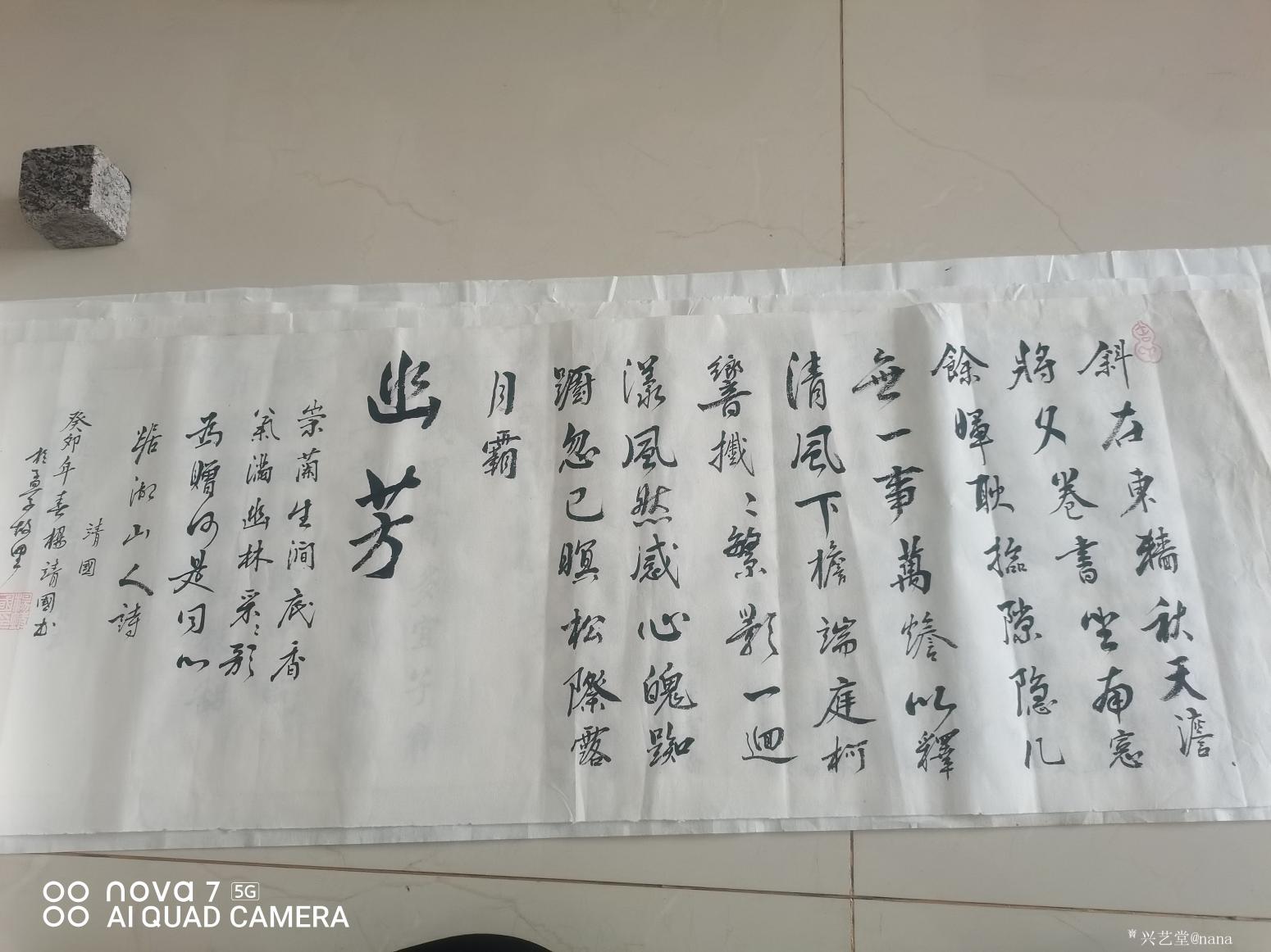 nana书法作品《行书-幽芳》