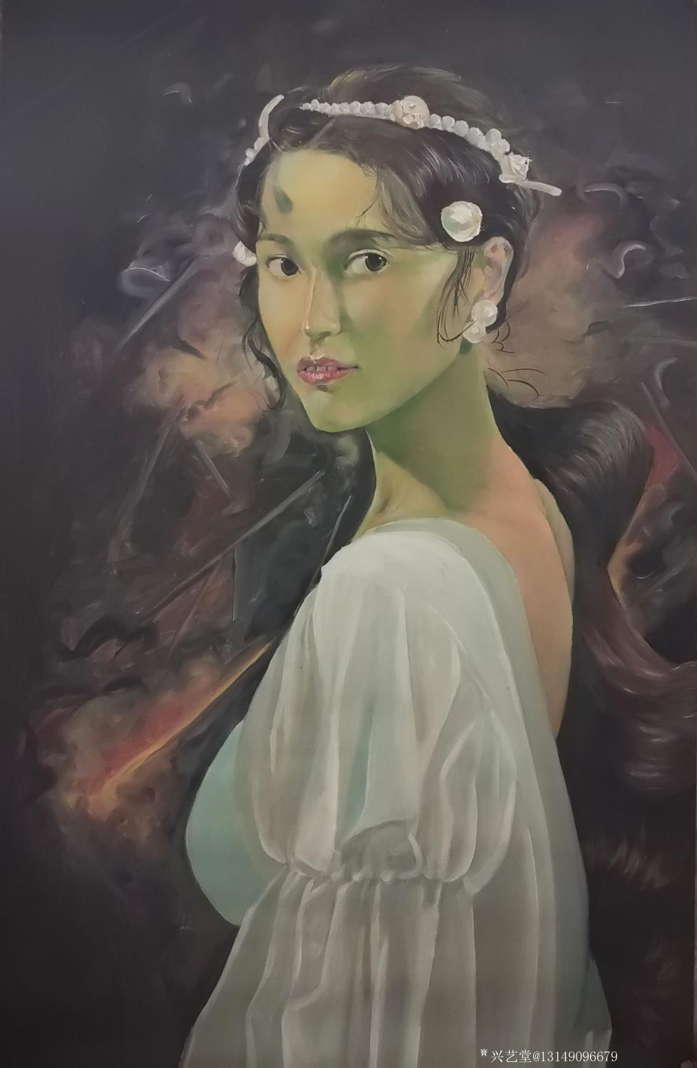 13149096679油画作品《美女》