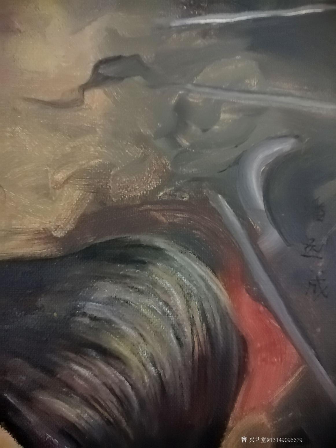 13149096679油画作品《美女》【图2】