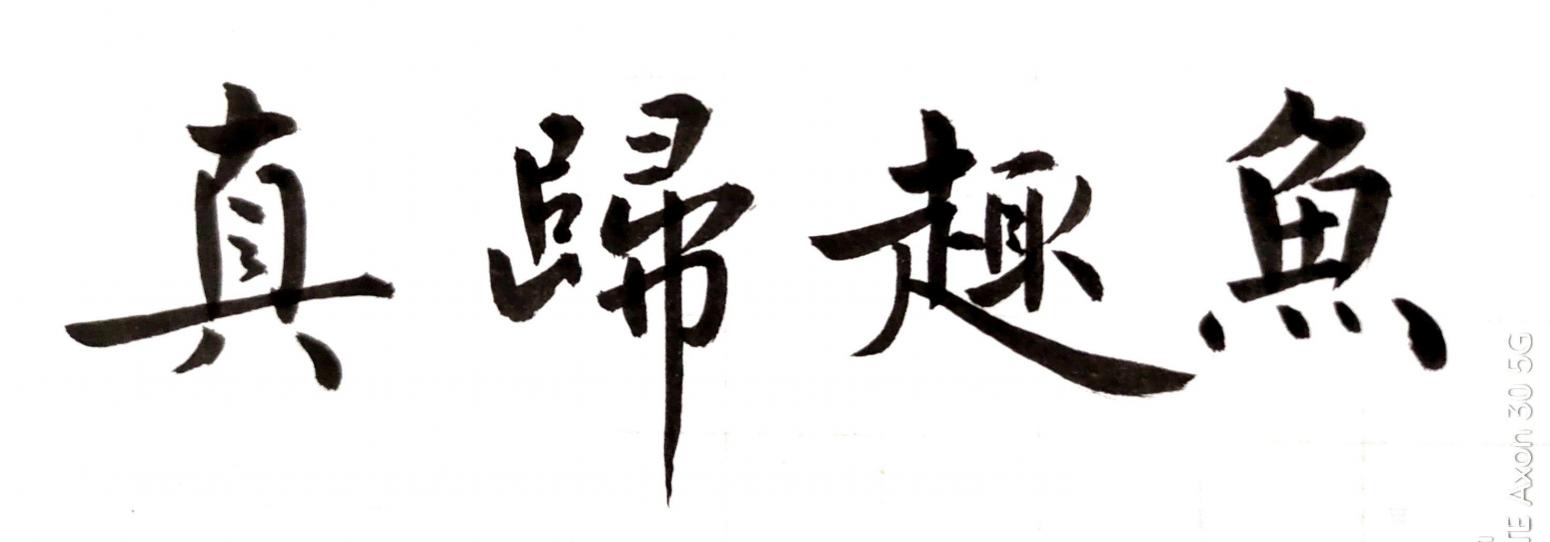 王立平书法作品《鱼趣归真》【图0】