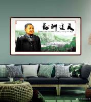 艺术家潘宁秋收藏:国画彩墨人物画《天道酬勤》【图0】