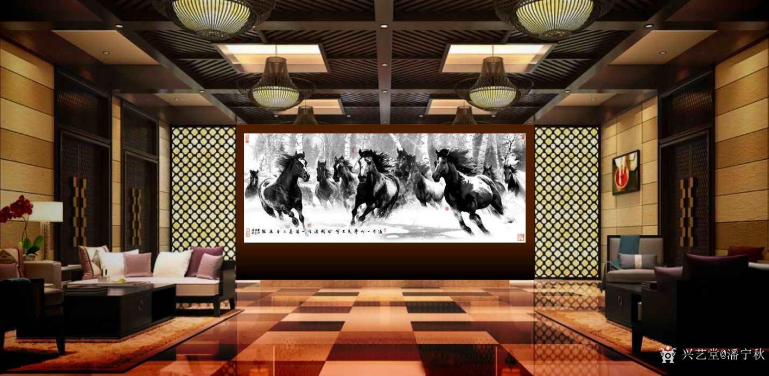 潘宁秋国画作品《没有一个冬天不可逾越》