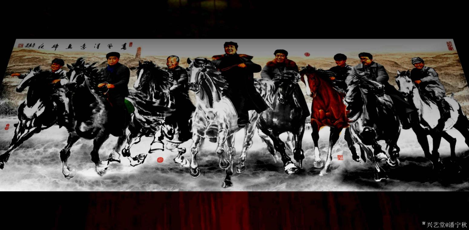 潘宁秋国画作品《春风得意马蹄疾》【图1】