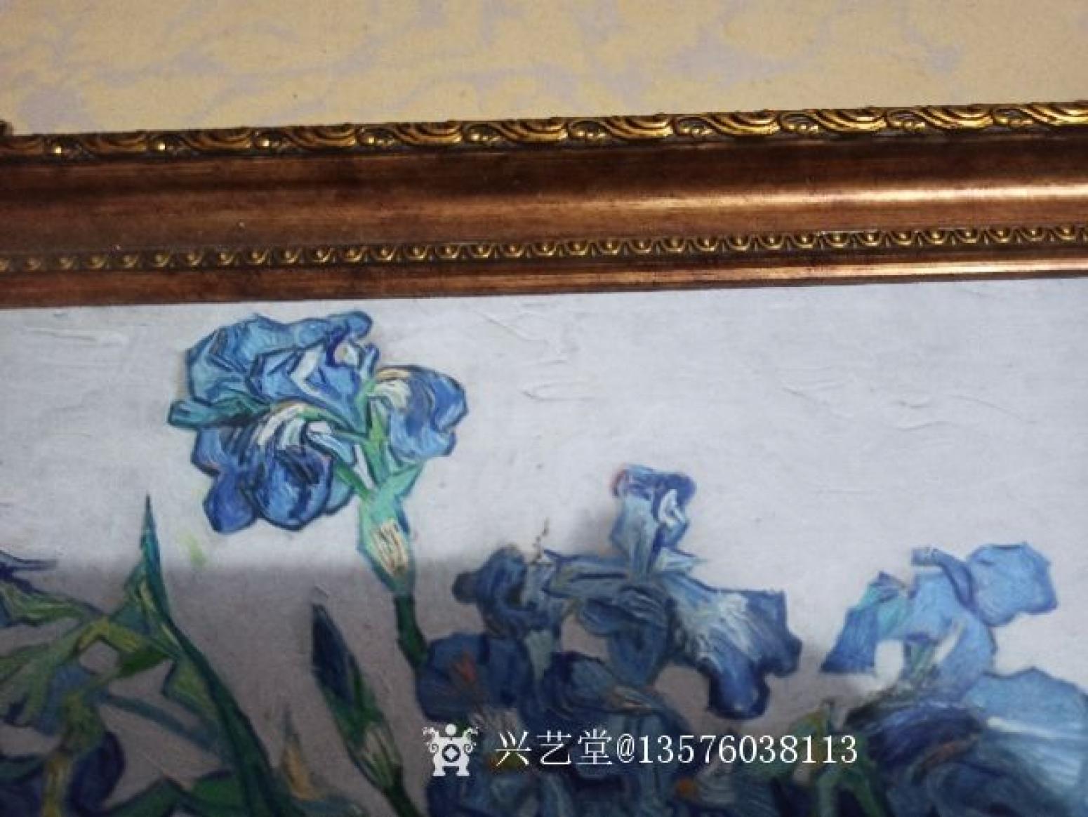 13576038113油画作品《兰色紫荆花》【图4】