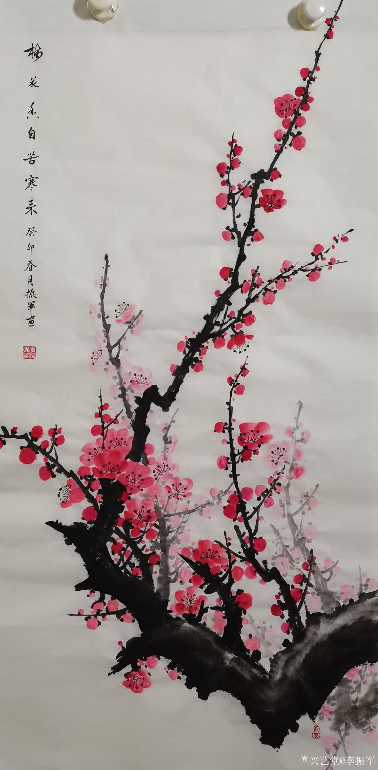 李振军国画作品《梅花香自苦寒来》【图3】