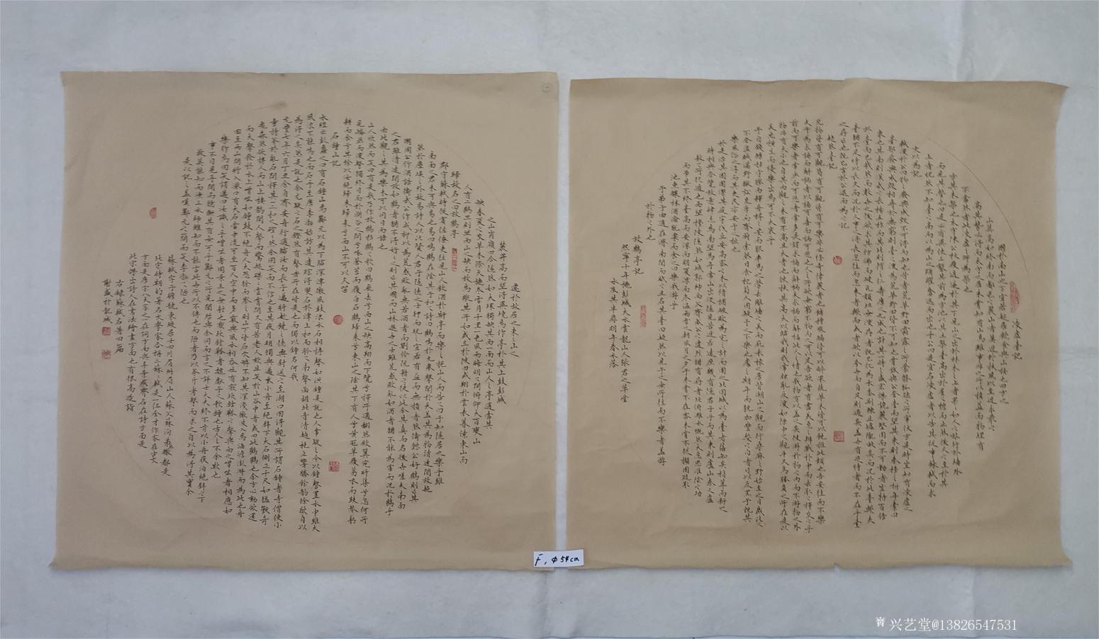 13826547531书法作品《600元，凌虚台记等》