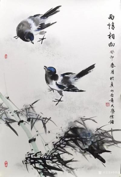 李伟强日记-李伟强国画花鸟画作品欣赏。
低调与寂寥
 近日忙啥？少见你出来走动，亲友见面【图3】