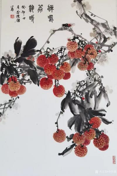 李伟强日记-国画花鸟画牡丹、荔枝系列，李伟强葵卯年作品欣赏。
春花秋月
今年，不觉六月将【图3】