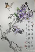 艺术家李伟强日记:国画花鸟画牡丹、荔枝系列，李伟强葵卯年作品欣赏。
春花秋月【图3】