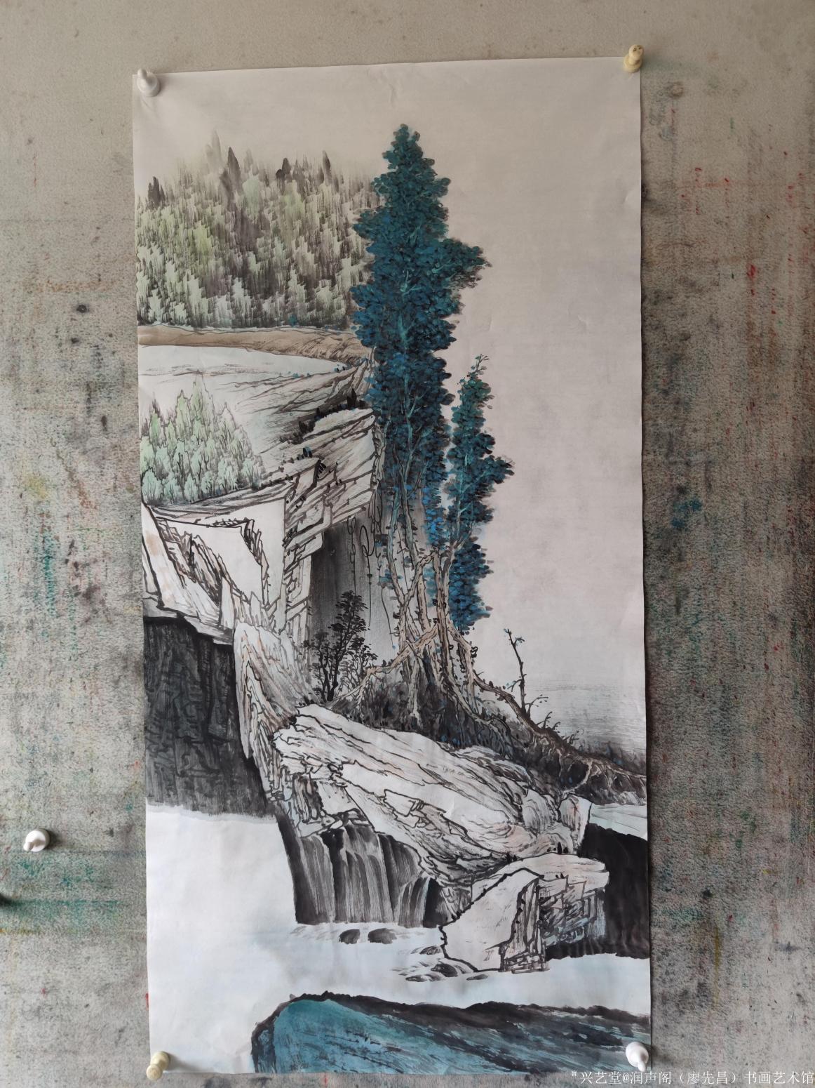 润声阁（廖先昌）书画艺术馆国画作品《四尺竖》【图2】