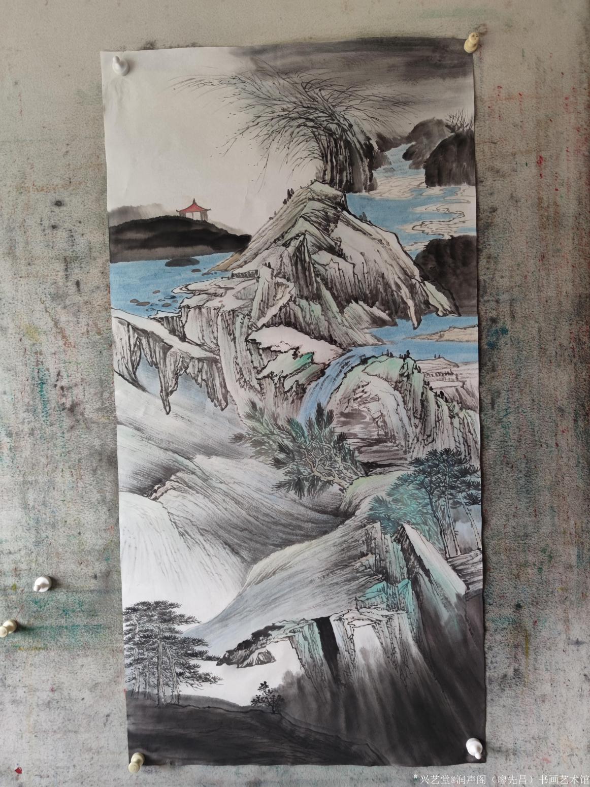 润声阁（廖先昌）书画艺术馆国画作品《四尺竖》【图5】