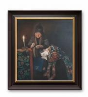 艺术家杨洪顺日记:油画新作《嫁衣》。历经一年多，终于千呼万唤画出来了，画的时间【图0】