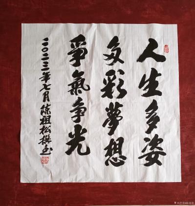 陈祖松生活-九幅书法作品图片【图4】