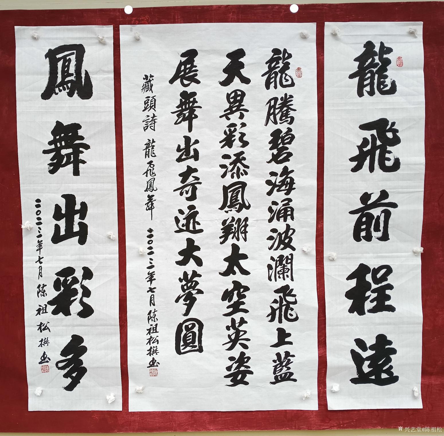 陈祖松书法作品《龙飞凤舞》【图0】