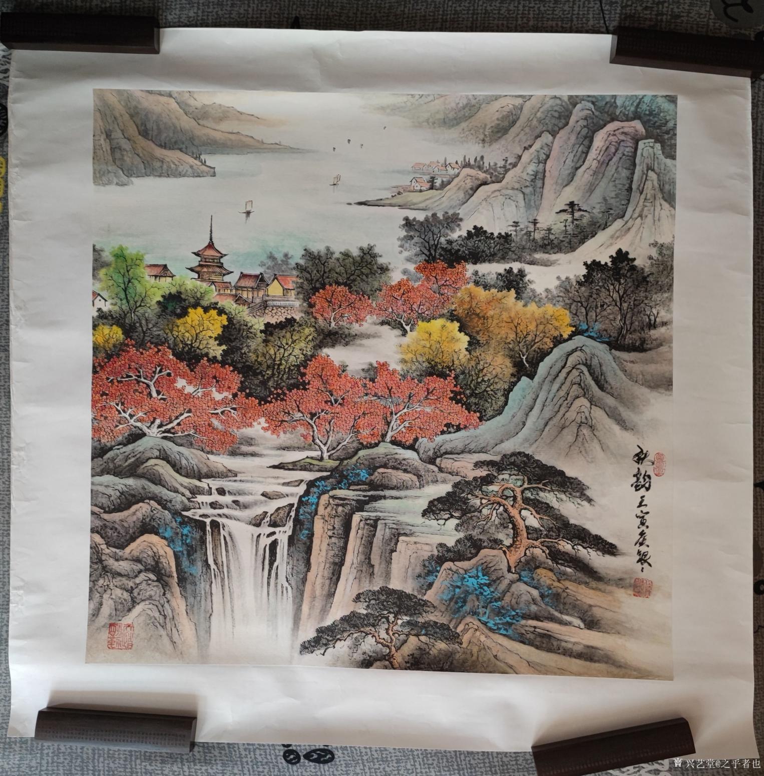 之乎者也国画作品《侯银银 - 秋韵》