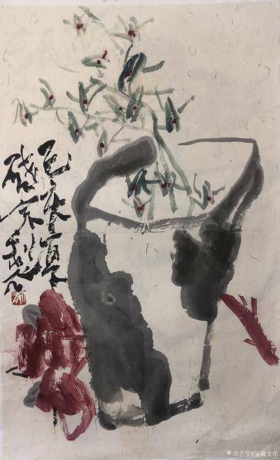 鉴藏文化收藏-崔大有（石缶）己亥年花鸟画作品欣赏【图19】