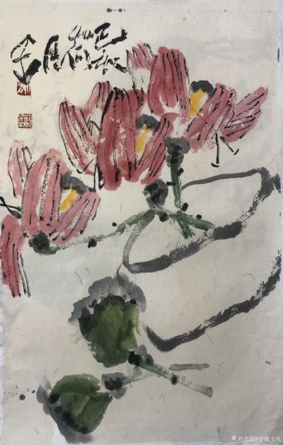 鉴藏文化收藏-崔大有（石缶）己亥年花鸟画作品欣赏【图21】