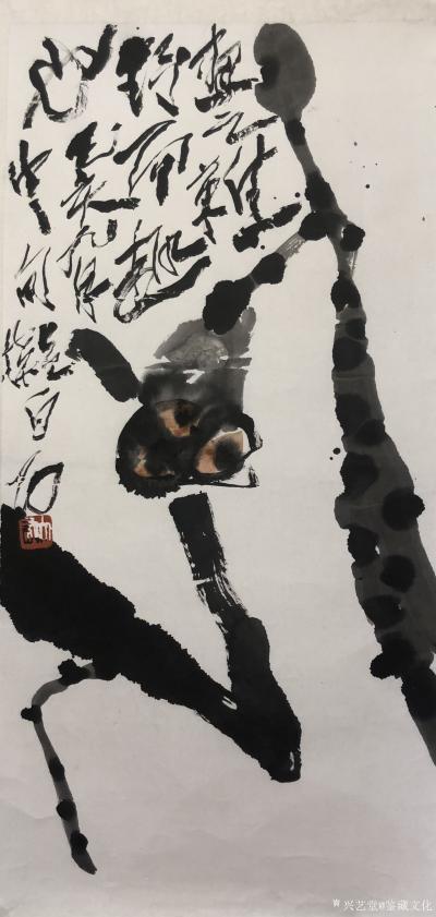 鉴藏文化收藏-崔大有（石缶）己亥年花鸟画作品欣赏【图25】