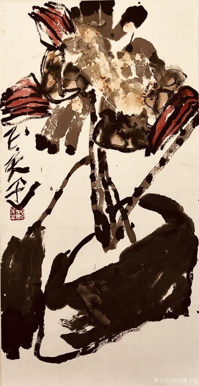 鉴藏文化收藏-崔大有（石缶）己亥年花鸟画作品欣赏【图34】