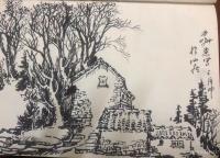 艺术家荆古轩日记:荆门2022尹峰乡村写生选登（一）【图1】