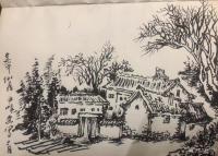 艺术家荆古轩日记:荆门2022尹峰乡村写生选登（一）【图2】