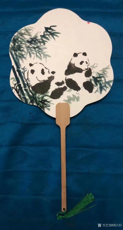 荆古轩日记-荆门2022尹峰为石化月亮湾社区创作的礼品扇面国画（六）【图2】