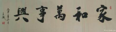 陈文斌日记-丙申年冬月 书法家陈文斌书  《家和万事兴》。【图1】