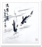 艺术家龚光万日记:发一组国画水墨画小品，请欣赏。【图0】