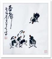 艺术家龚光万日记:发一组国画水墨画小品，请欣赏。【图3】
