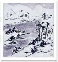 艺术家龚光万日记:发一组国画水墨画小品，请欣赏。【图4】