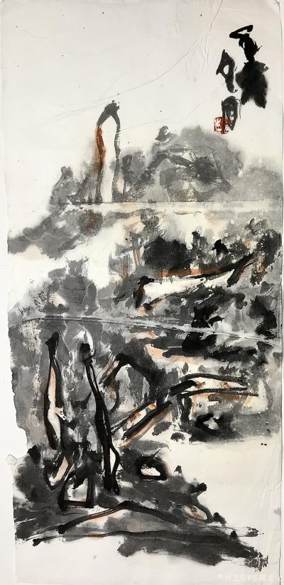 鉴藏文化收藏-崔大有（石缶）2023年山水画新作分享【图32】