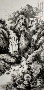 曾海峰国画国画作品《高山流水》价格2380.00元