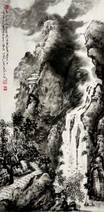 艺术品图片：艺术家曾海峰国画国画作品名称《高山流水》价格2380.00 元
