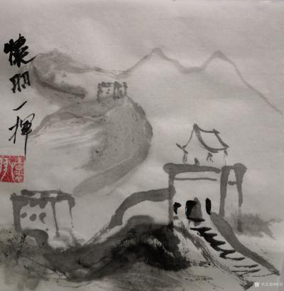 怀羽日记-怀羽 中国画  水墨画  山水画  国画  大写意画【图3】