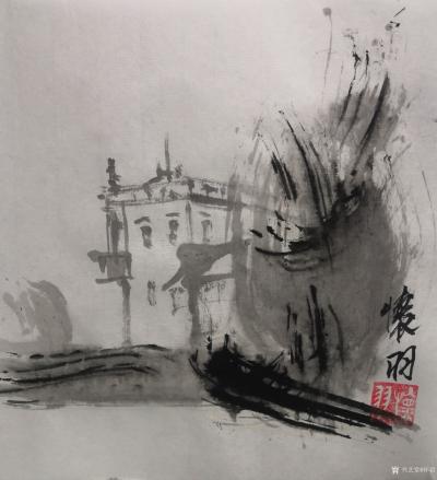 怀羽日记-怀羽 中国画  水墨画  山水画  国画  大写意画【图4】