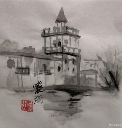 怀羽日记-怀羽 中国画  水墨画  山水画  国画  大写意画【图6】