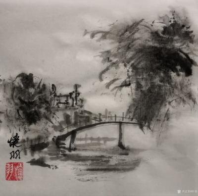 怀羽日记-怀羽 水墨碉楼 国画  大写意画【图4】