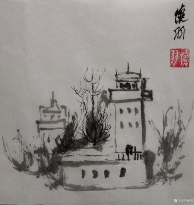 怀羽日记-怀羽十二月十日画的水墨画【图5】