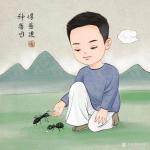 刘晓宁日志-种善因，得善果。——香香治愈系插画
知足者水存，贪心者水尽【图1】