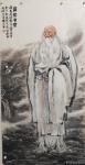 无痕斋主生活-国画人物画老子系列作品《道法自然》《大道至简》，赵鹏飞的老子【图3】