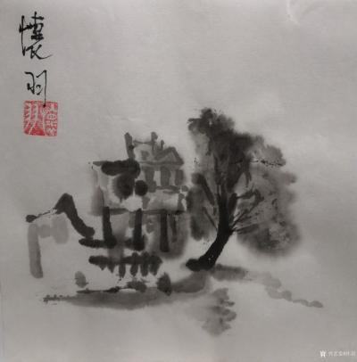 怀羽日记-怀羽水墨画中国画水墨碉楼【图8】
