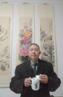 艺术家刘开豪日记:刘开豪书画艺术一一景德镇陶瓷艺术品茶杯珍藏【图1】